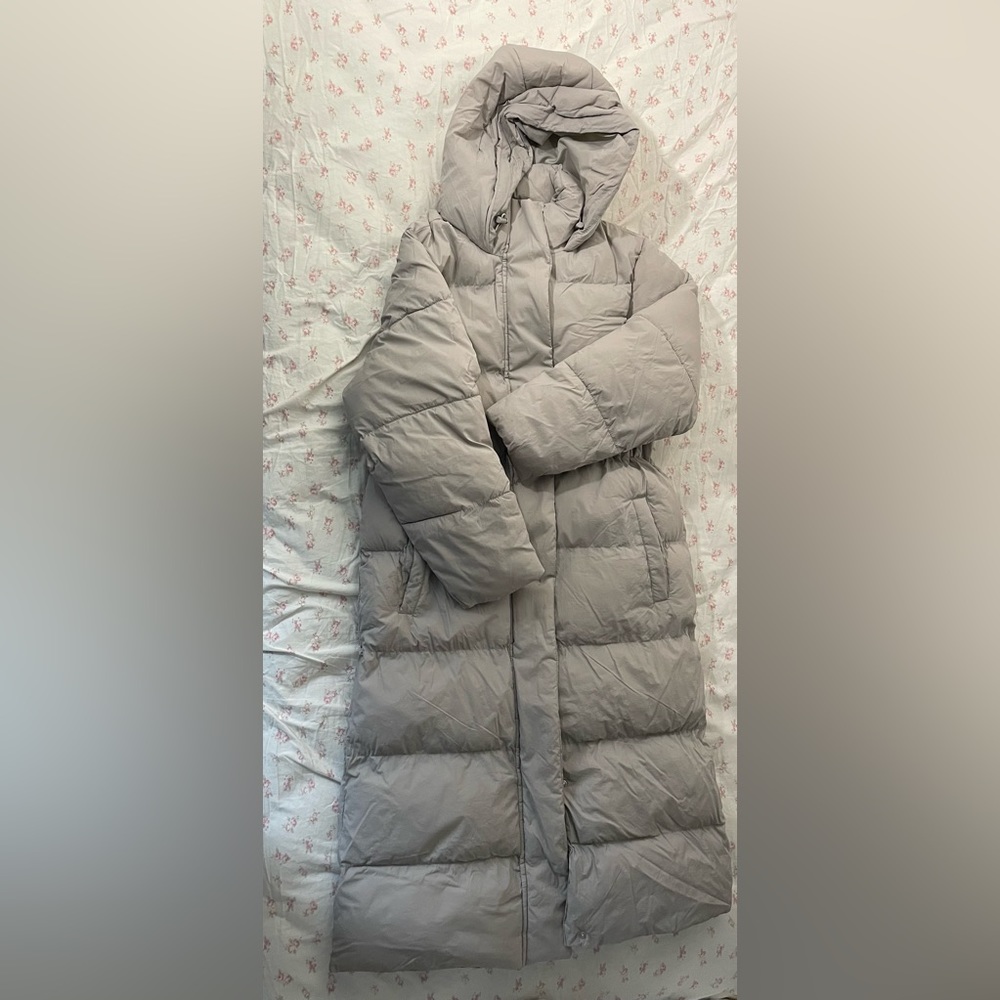 Long grey winter puffer